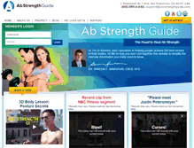 Tablet Screenshot of absstrengthguide.com